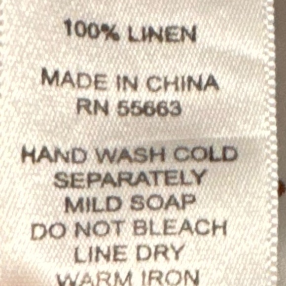 FOR CYNTHIA Coastal Lady 100% Linen Swimsuit Cover Up Pop Over Mini Beachy Sz M - Picture 10 of 12